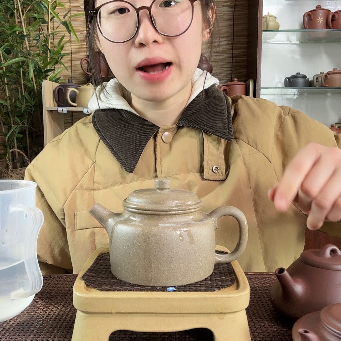 紫砂茶杯原矿德中青段炮嘴紫砂壶220CC
