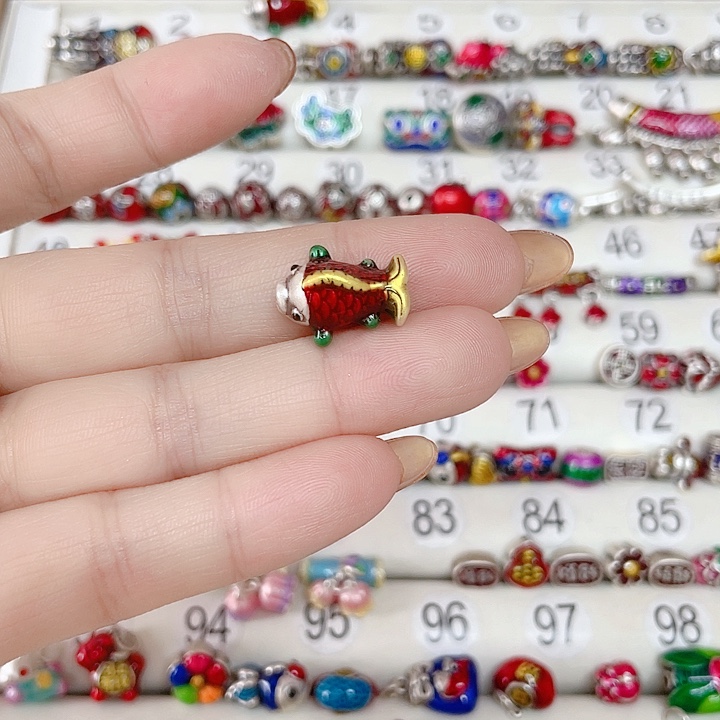 贵***姐足银珐琅彩足银配件