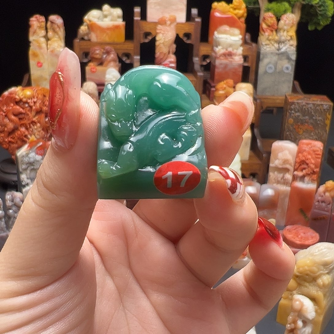 昌化石印石醴****白手工制作