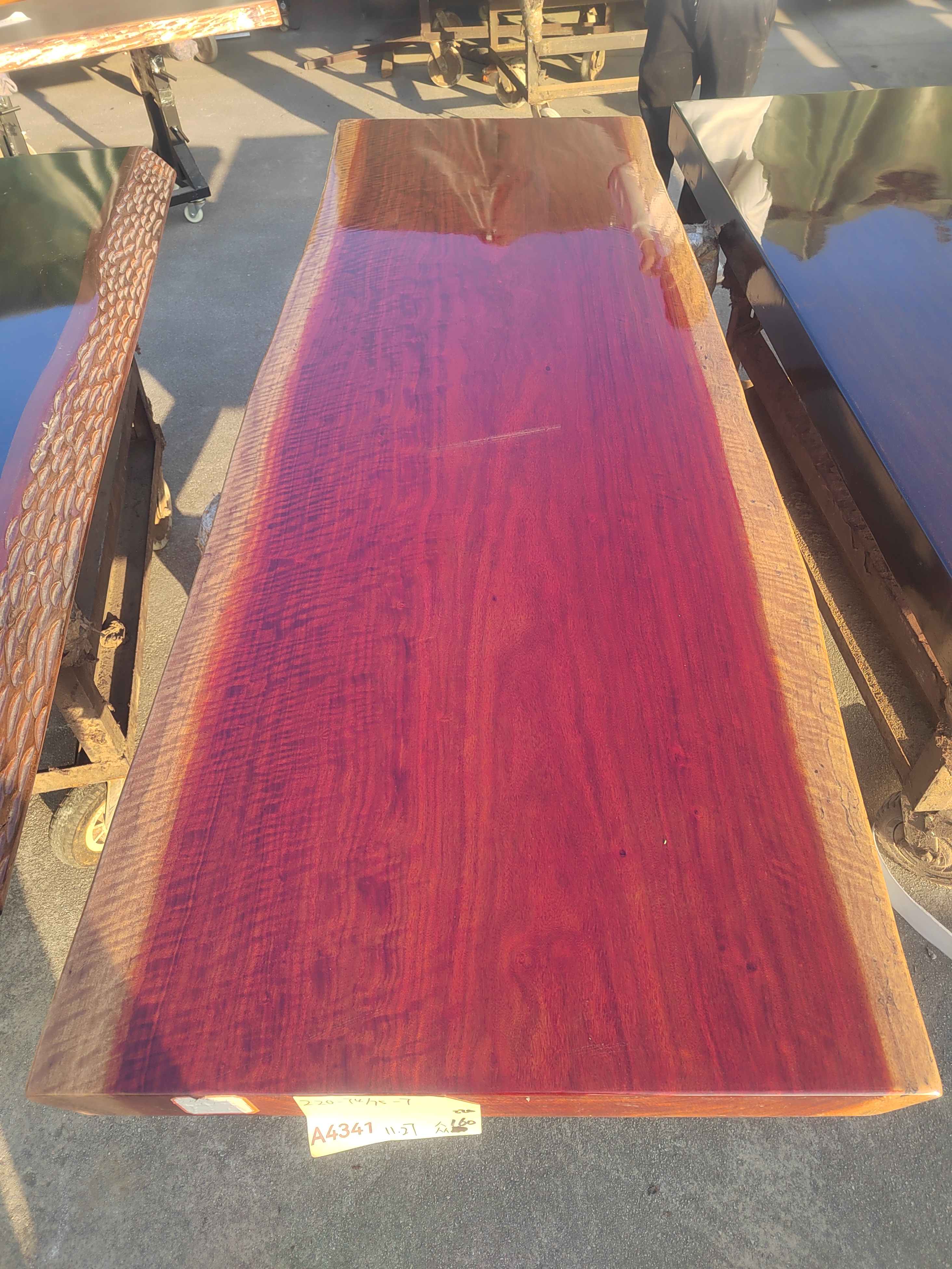 非洲进口实木大板茶桌办公桌