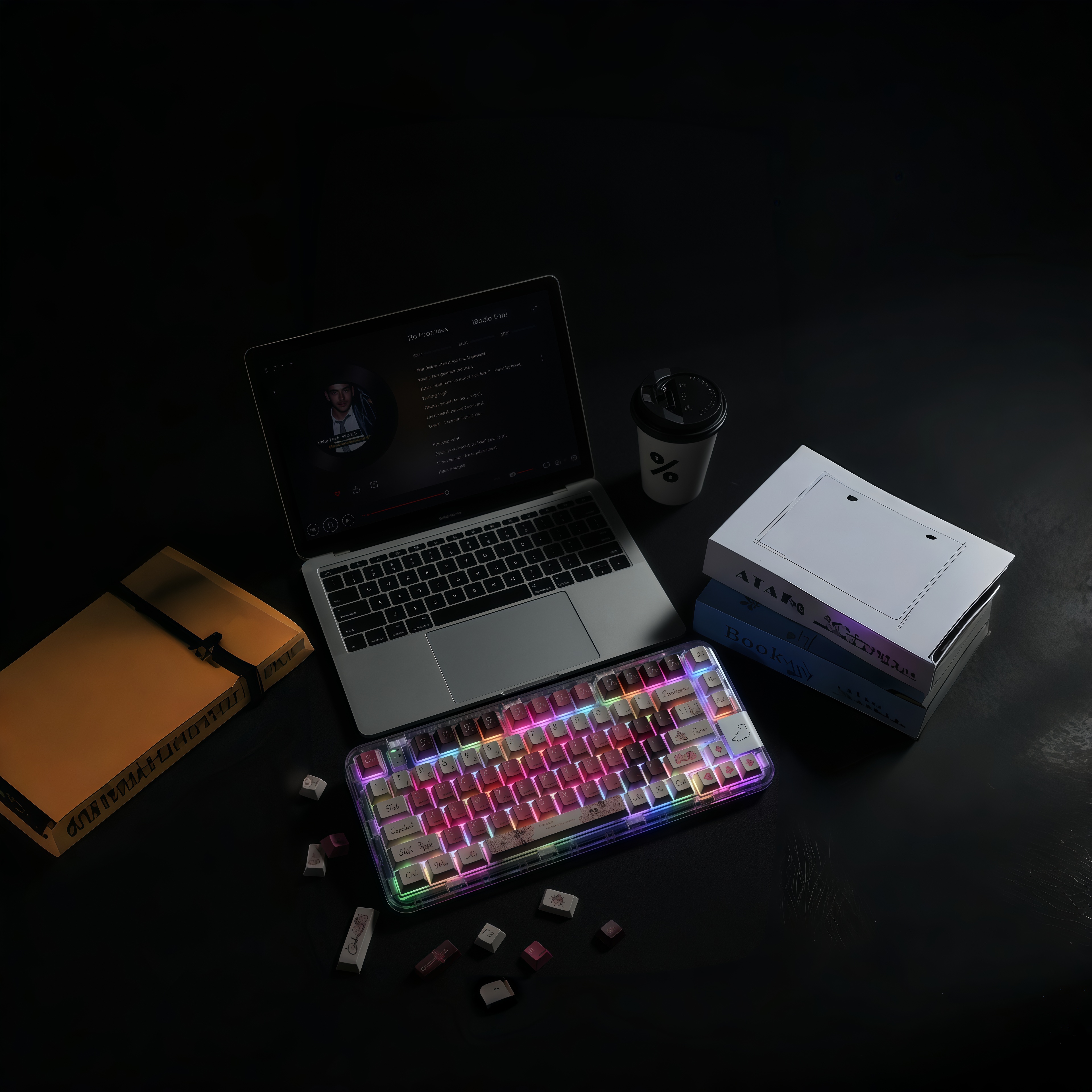 《澜轴》枯叶玫瑰之骨五面热升华键帽