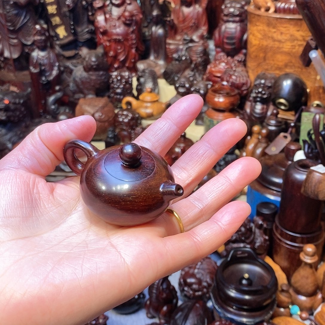 檀香紫檀（小叶紫檀）把把壶