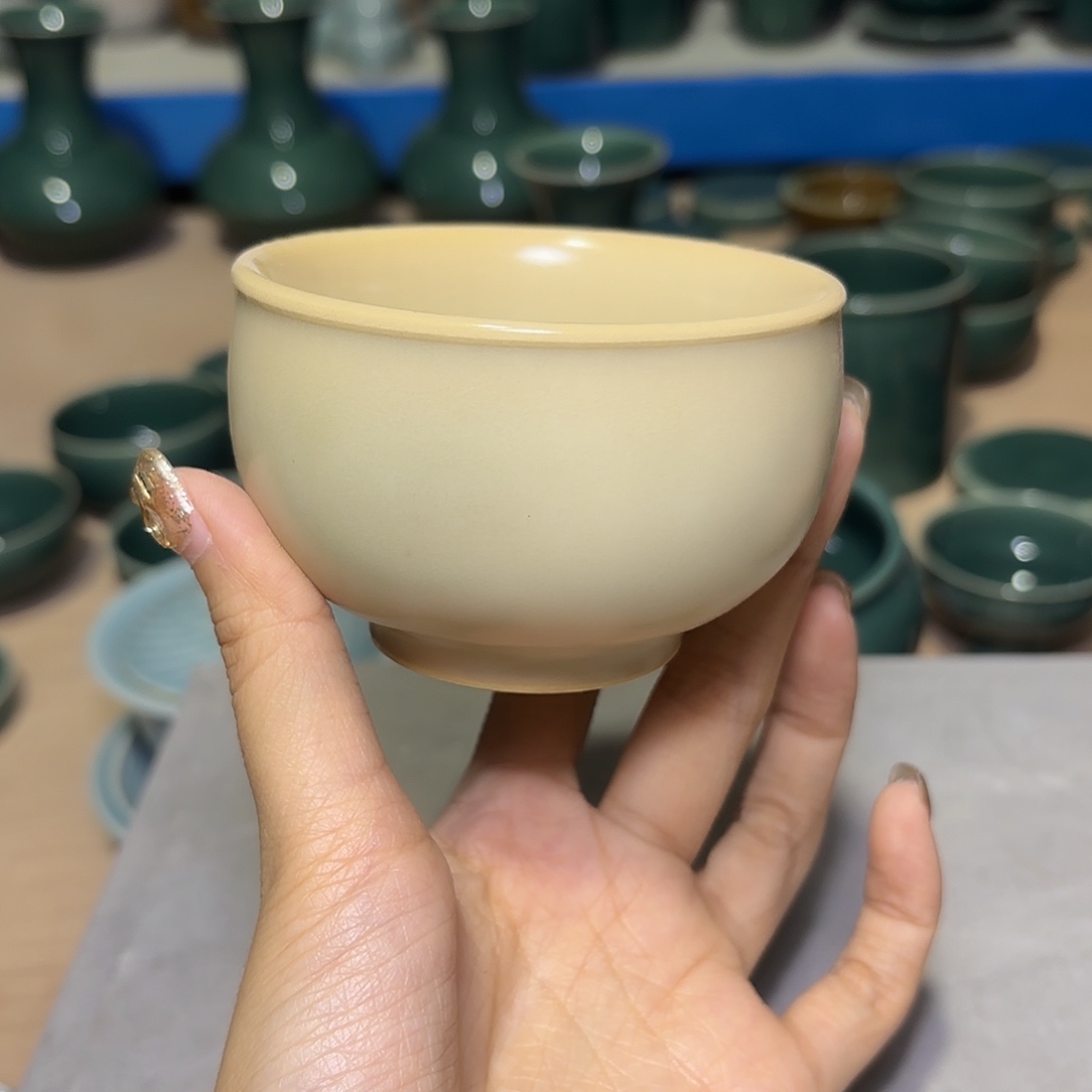 龙泉云间青瓷小米茶器