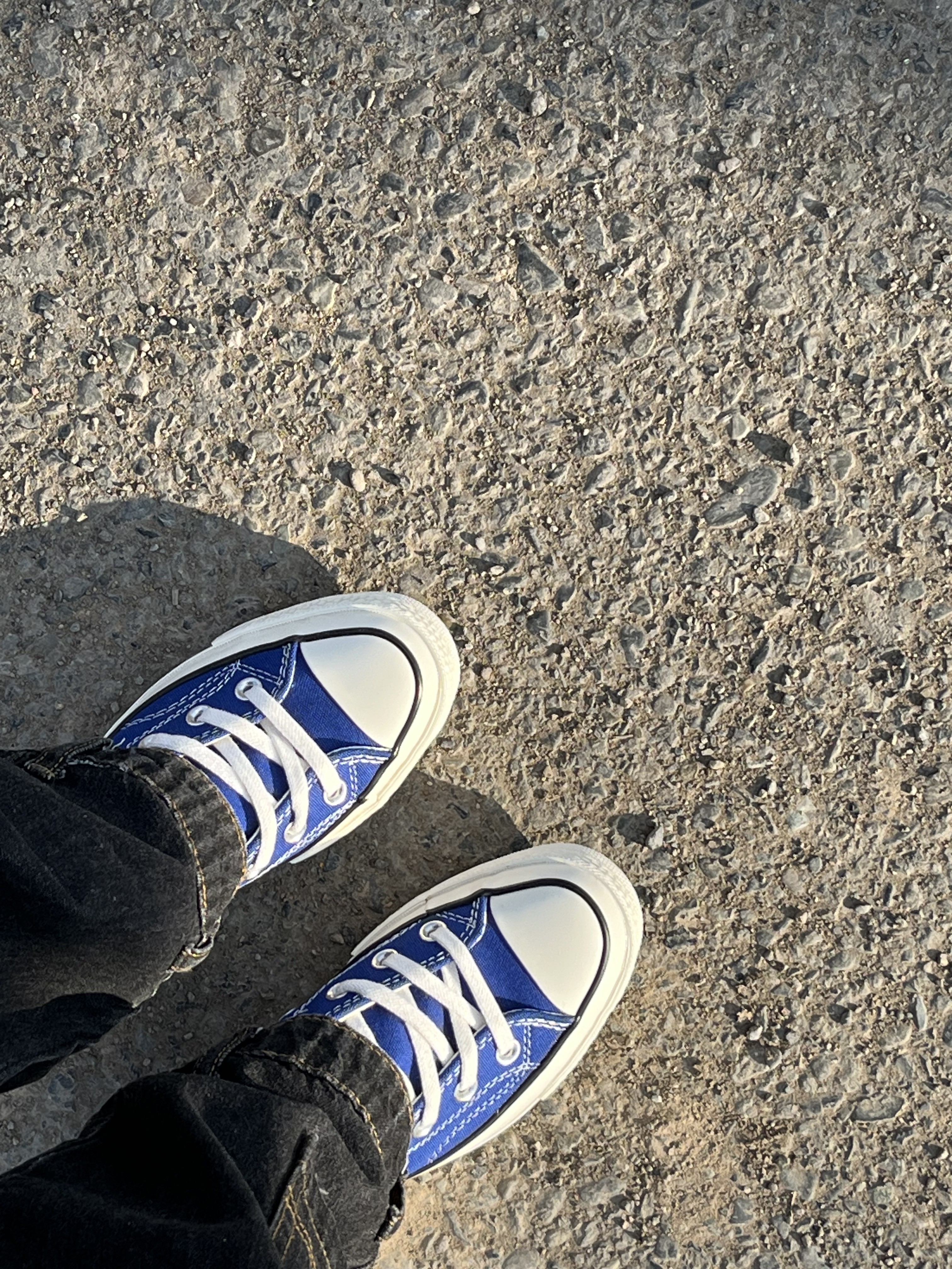 笑妈帆布鞋蓝色系（部分瑕疵）偏大半码