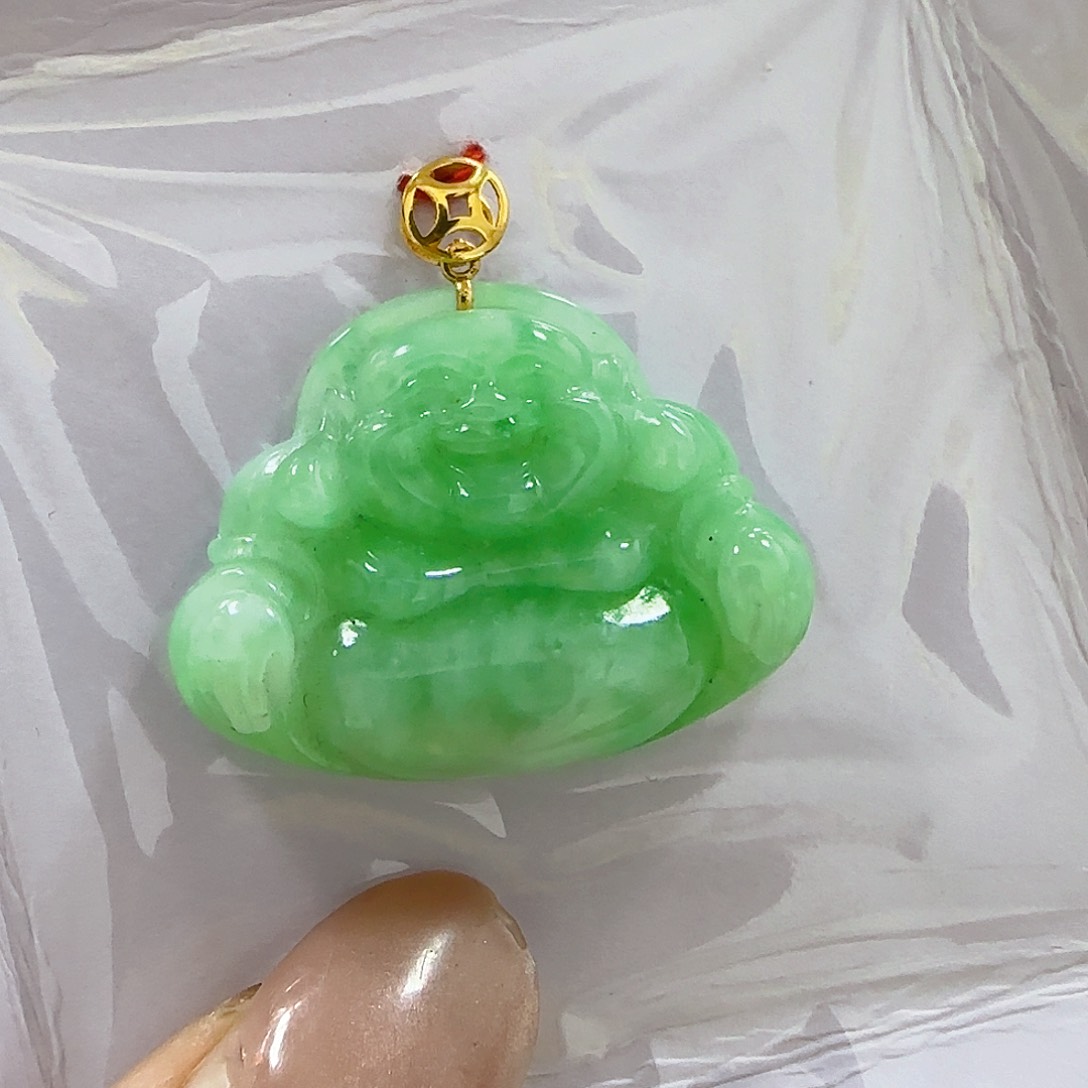 翡翠颈饰18K金镶嵌翡翠880