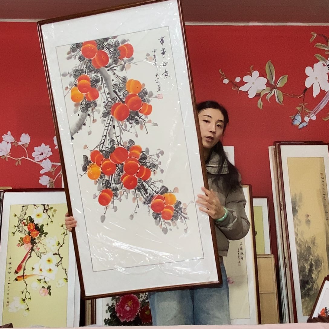 国画手写手绘国画作品63✖️123