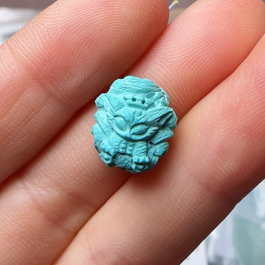 绿松石珠宝半成品未镶嵌