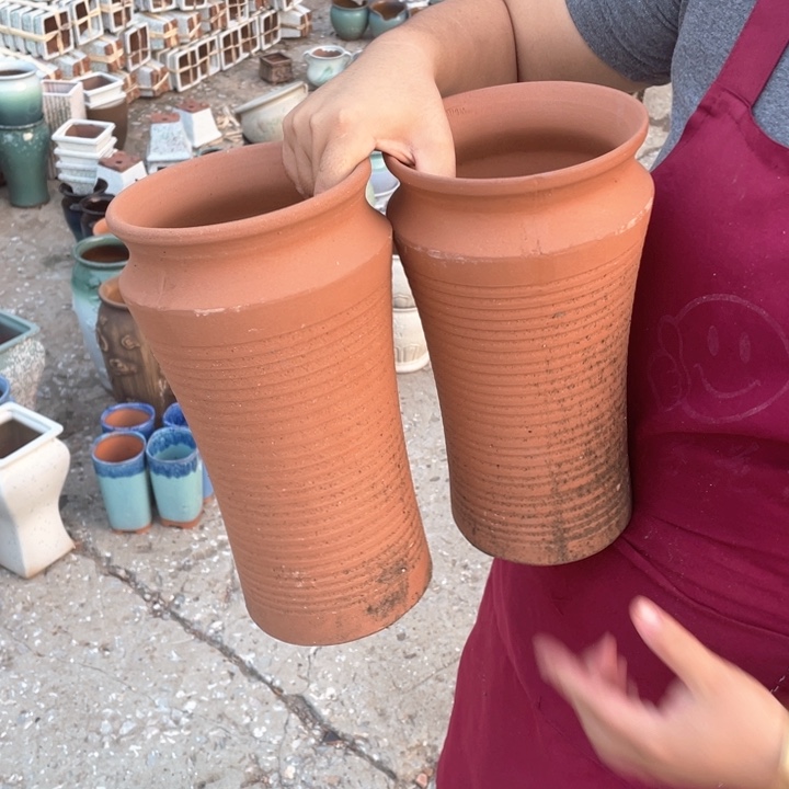 紫砂花盆口14高29正品正品
