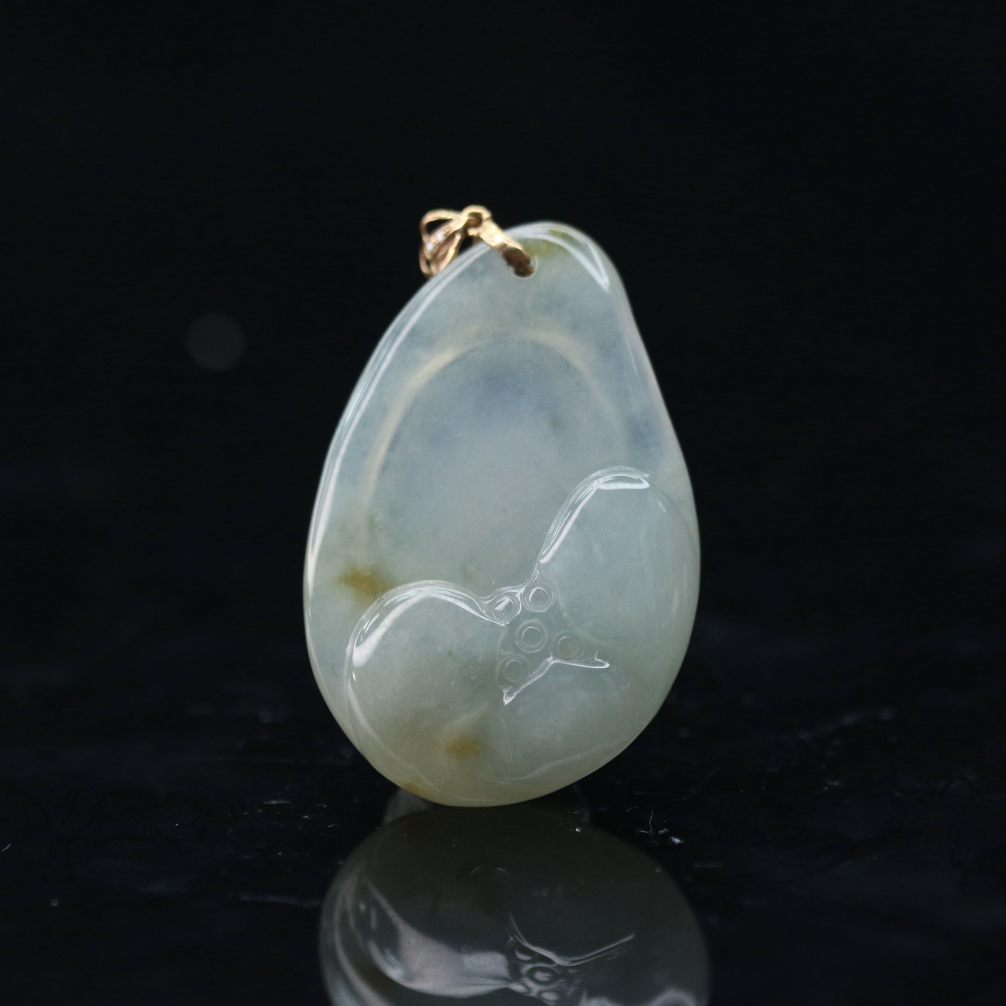 1天然缅甸翡翠A货18k吊坠/800100/上海嘉禾拍卖