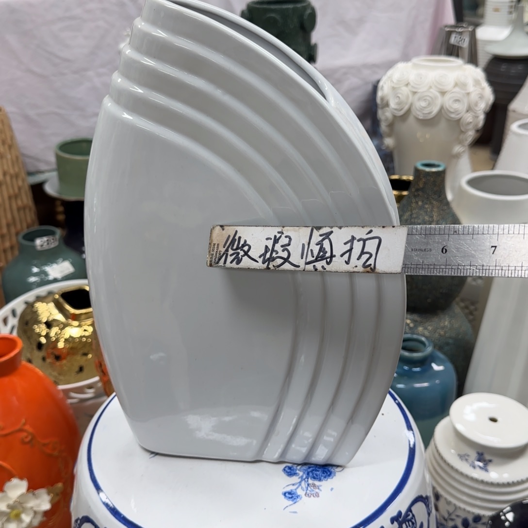 瓷片陶瓷工艺花瓶摆件