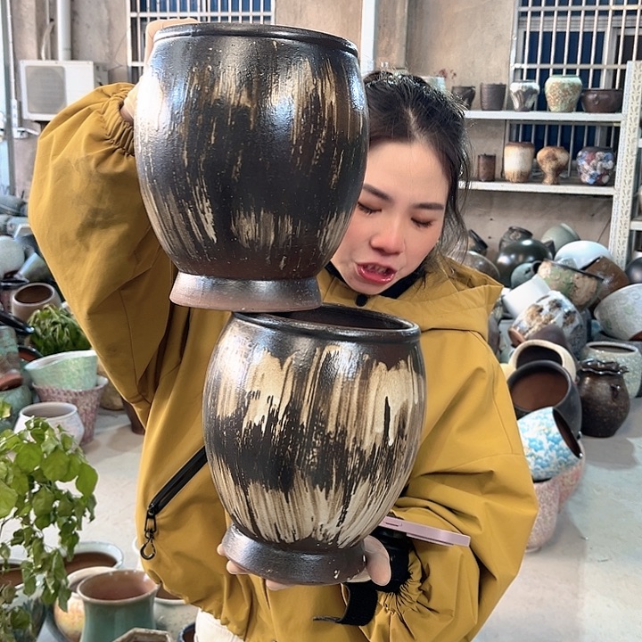 正品口17高23花盆……