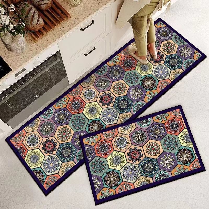 家用厨房地垫卫生间入户门脚垫玄关卫浴吸油吸水长条垫卧室床边垫