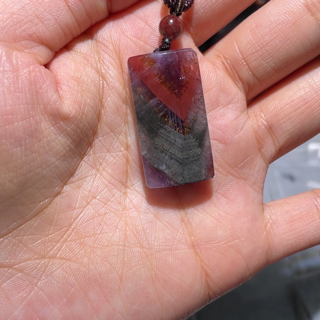 水晶极光无事牌吊坠未镶嵌无事牌吊坠