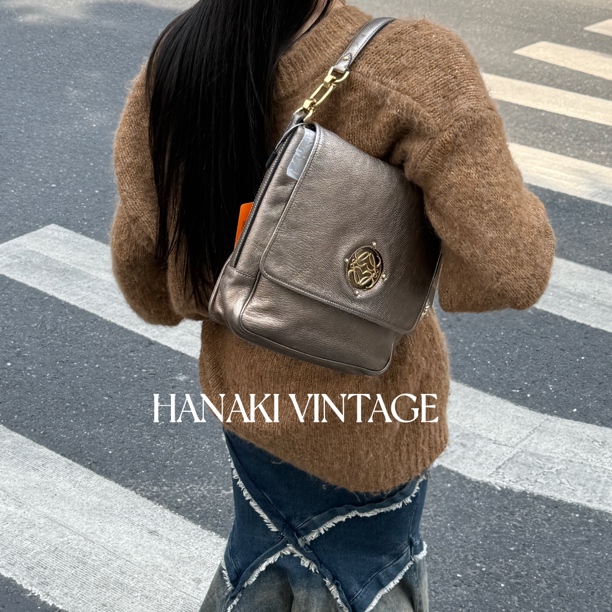 95新 LOEWE/罗意威 花绮中古/Loewe罗意威小号狩猎单肩包/95新