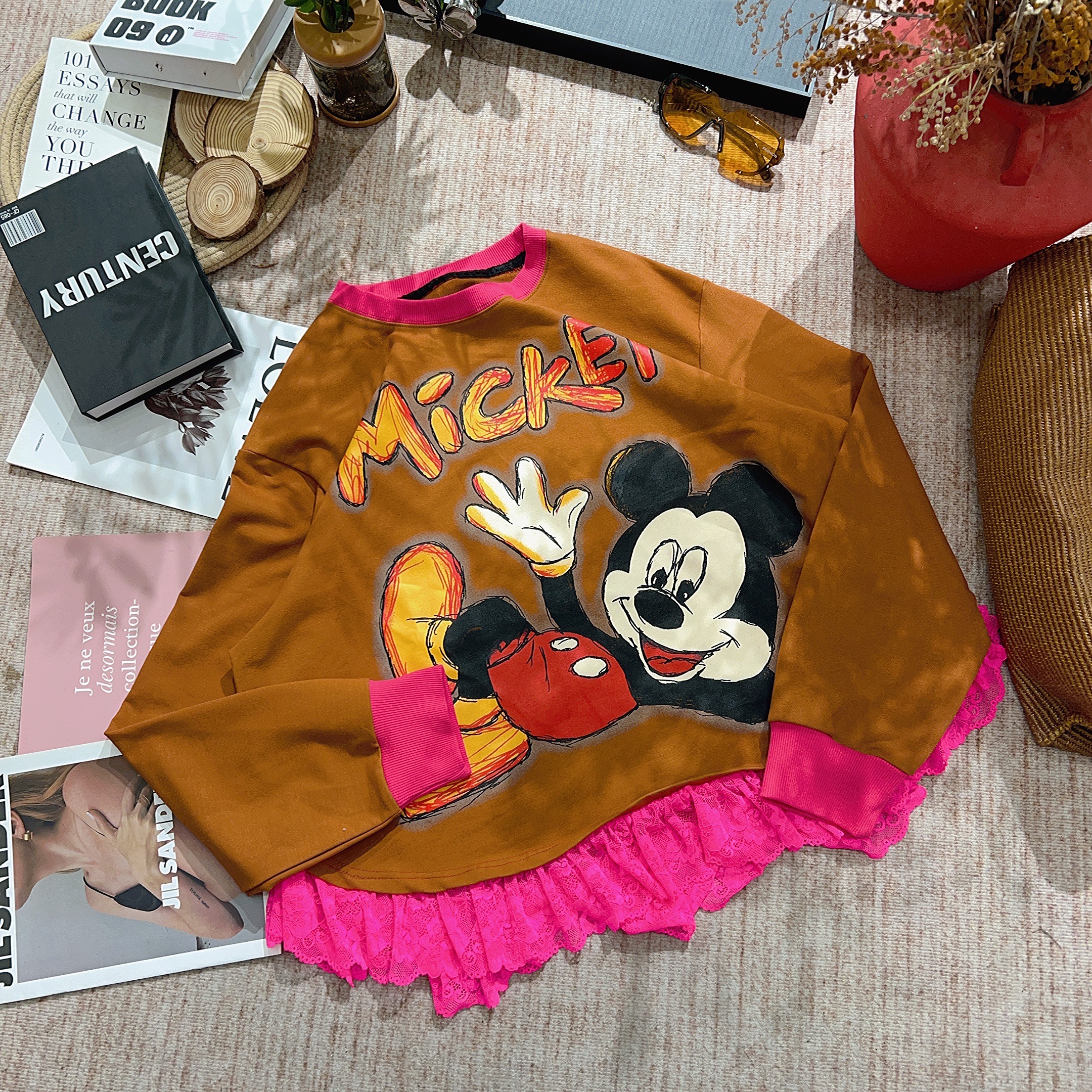 2025秋季新款休闲宽松卡通印花长袖卫衣1811