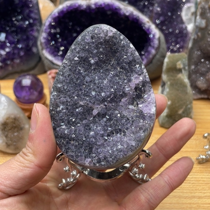 紫晶水晶摆件未镶嵌