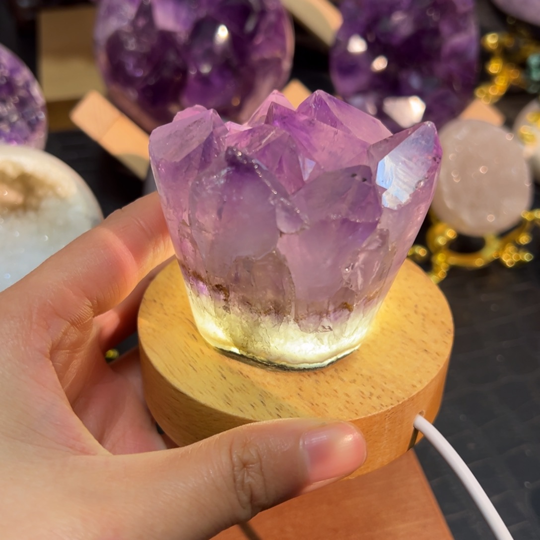 紫晶珠宝半成品未镶嵌5全抛