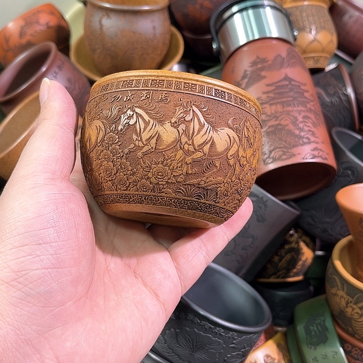 茶杯紫砂全手工紫砂主人杯
