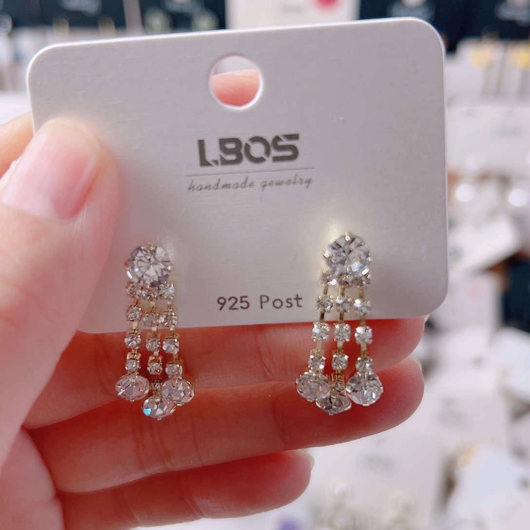 琉璃纯铜合金耳环的