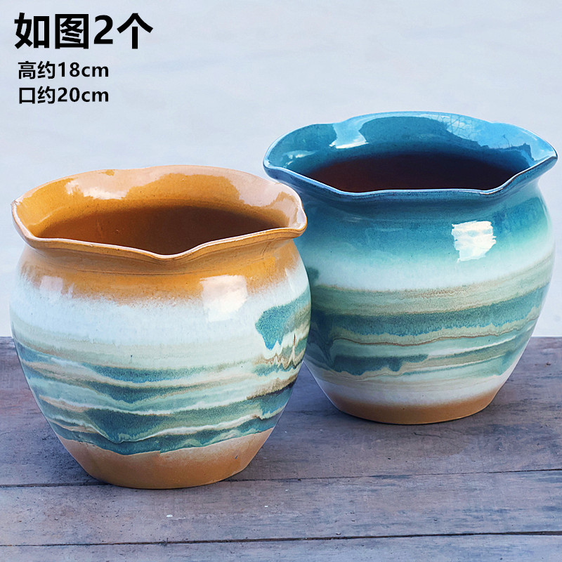 大号陶瓷花盆兰花盆三角梅盆大口径2112