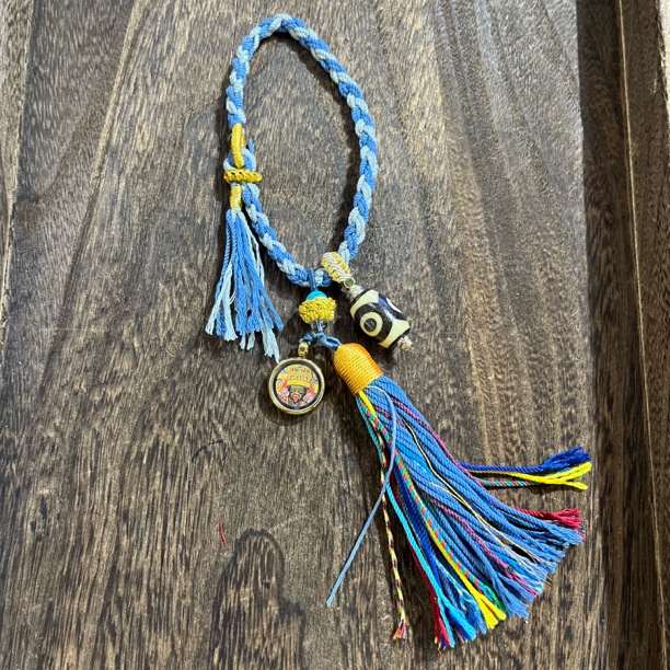 玛瑙三眼挂件12*20mm按颜色拍-0605