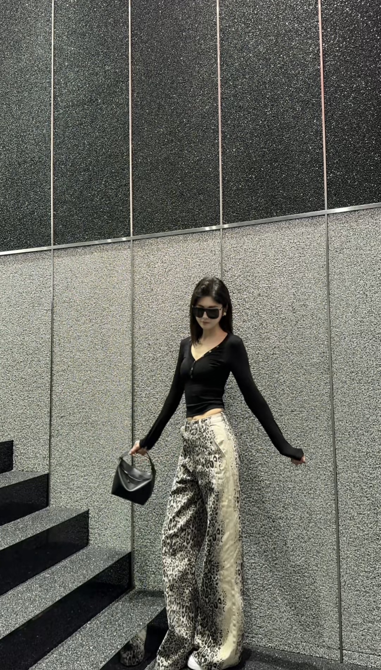 PP Fashion-时髦主义 复古渐变豹纹裤