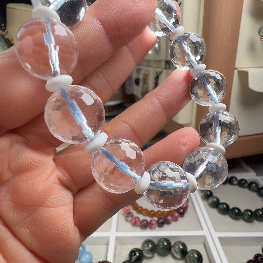 未镶嵌水晶手链天然白水晶