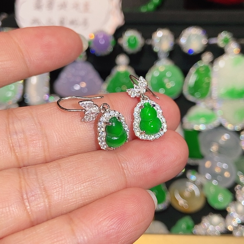 【闪购商品】未镶嵌翡翠耳饰天然翡翠