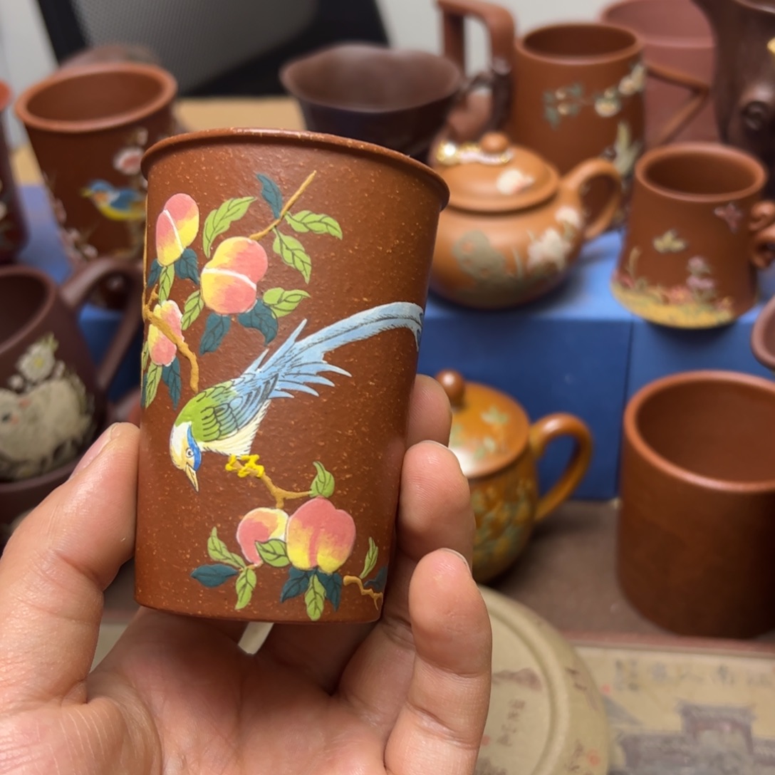 紫砂茶杯紫砂主人杯120cc