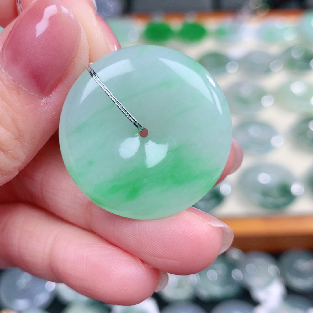 翡翠未镶嵌颈饰天然缅甸翡翠a货28-5.0