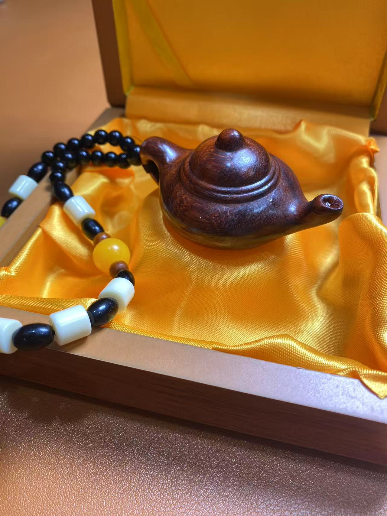 小叶紫檀手把件手串-SL3013（无礼盒）