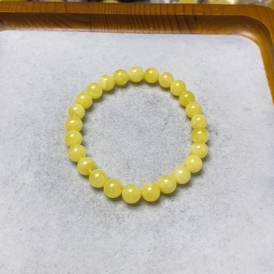 蜜蜡裸石未镶嵌手串