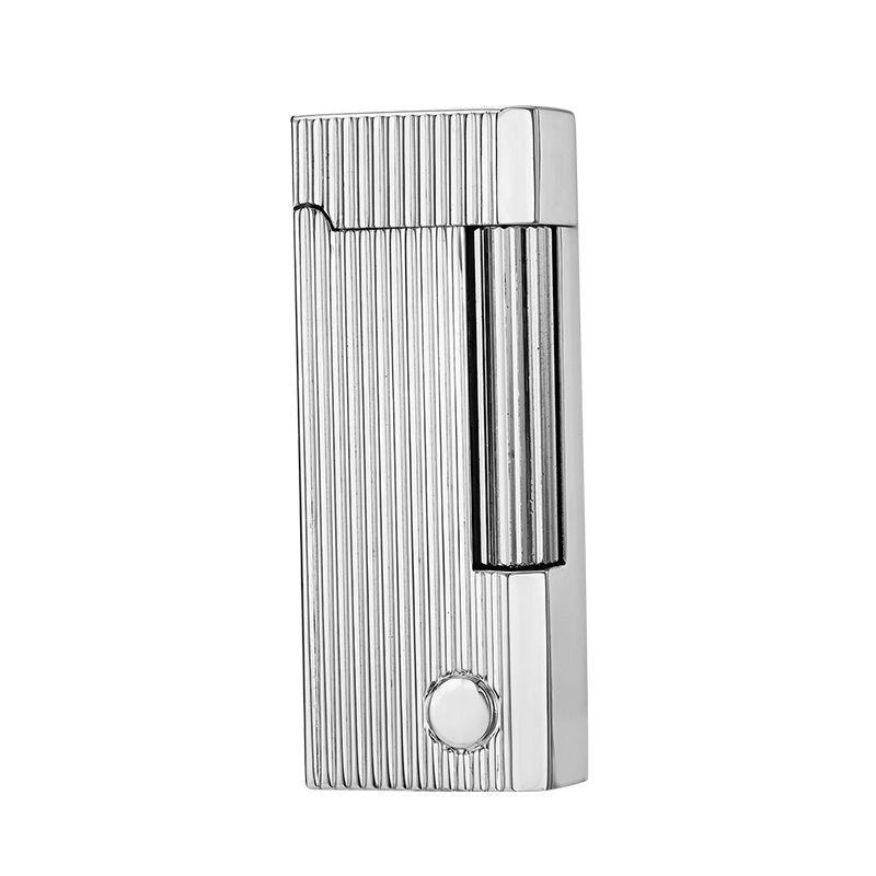 德瑞超薄纤巧侧滑充气打火机窄机砂轮网红火机个性创意送男友礼潮