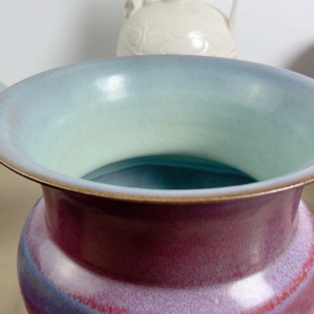 罐笑**语瓷摆件釉色渲染888瓷