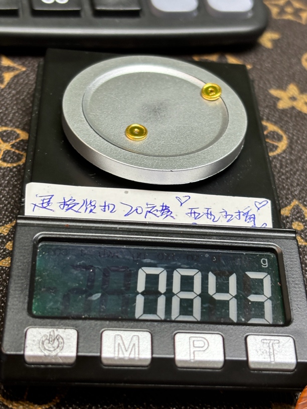 足金999卡6车轮隔片