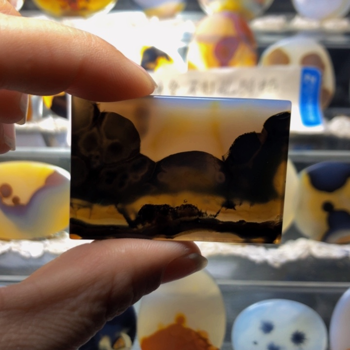 合金玛瑙/玉髓珠宝奇石61有瑕