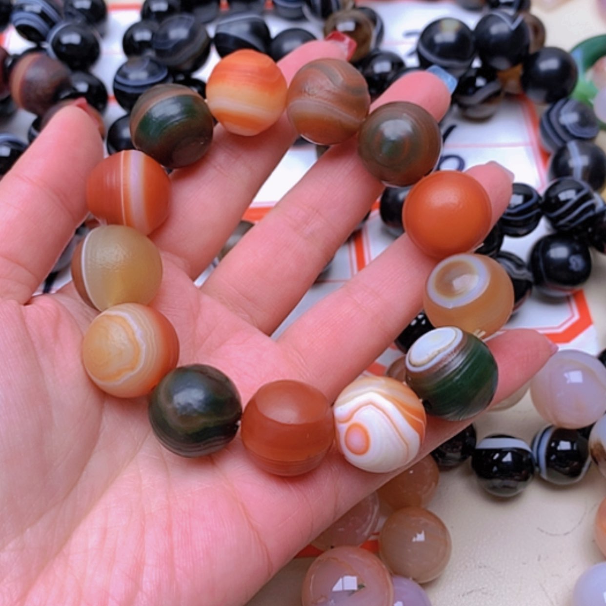 【闪购商品】未镶嵌玛瑙/玉髓珠宝半成品瞢*