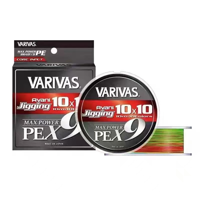 日本VARIVAS瓦里瓦斯9编PE线X9PE10色主线海钓船钓路亚铁板编织线