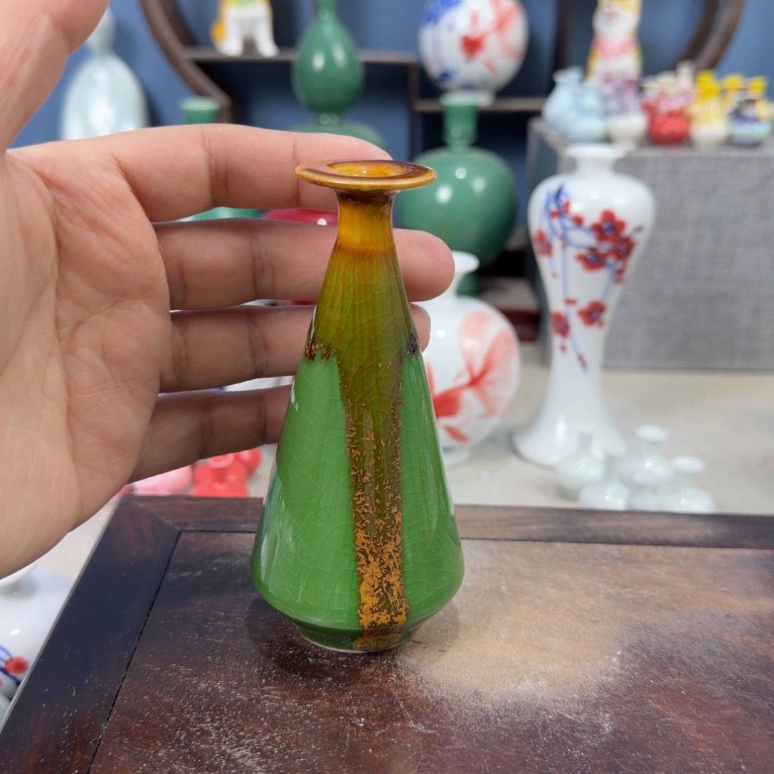 陶瓷手工小花器摆件