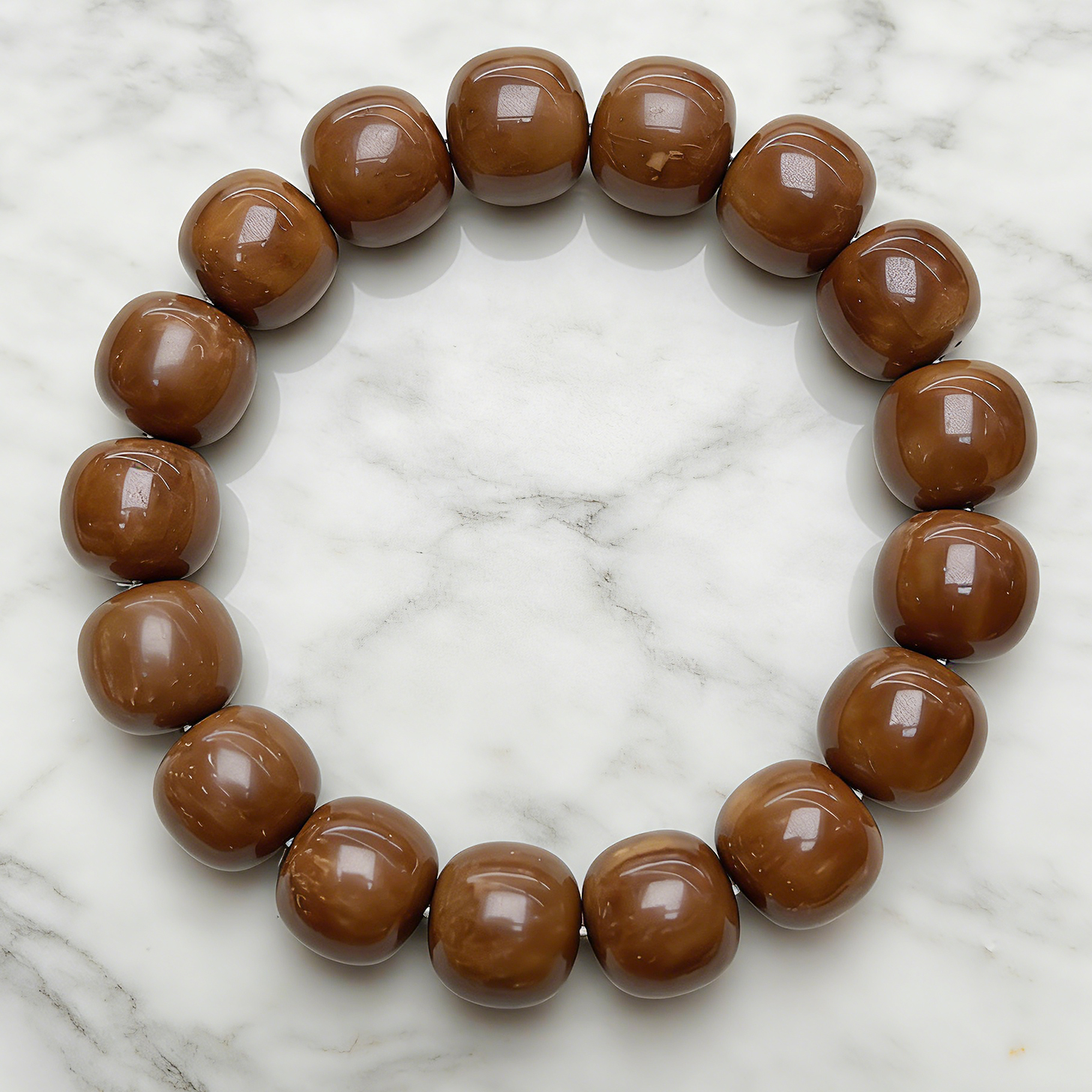 卡15×14mm库尖收藏级库克手串压手感重实心小孔道17颗大圈口盘玩