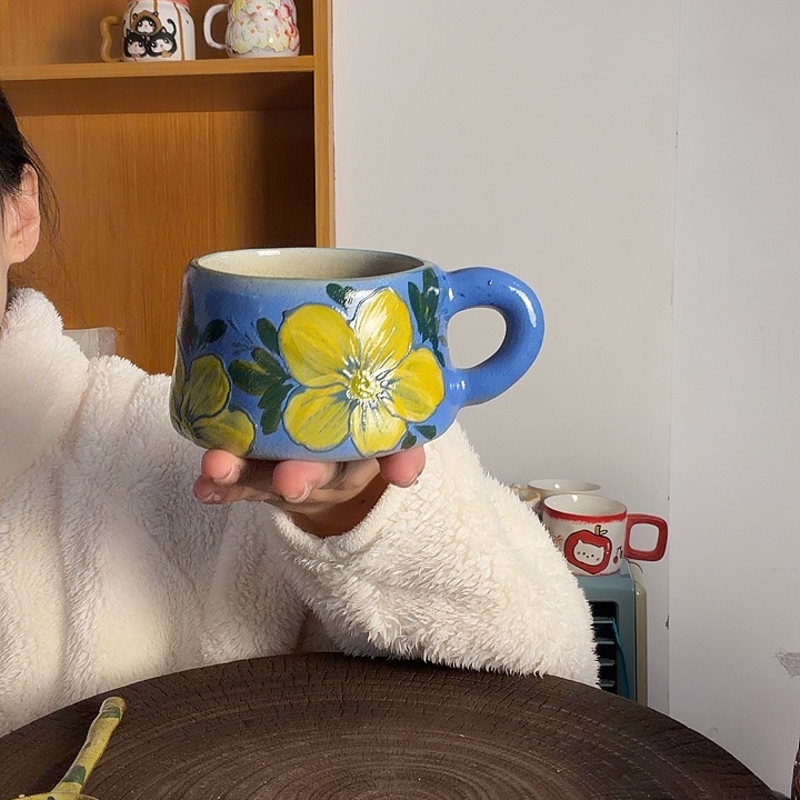 宠***妹手捏手绘景德镇陶瓷