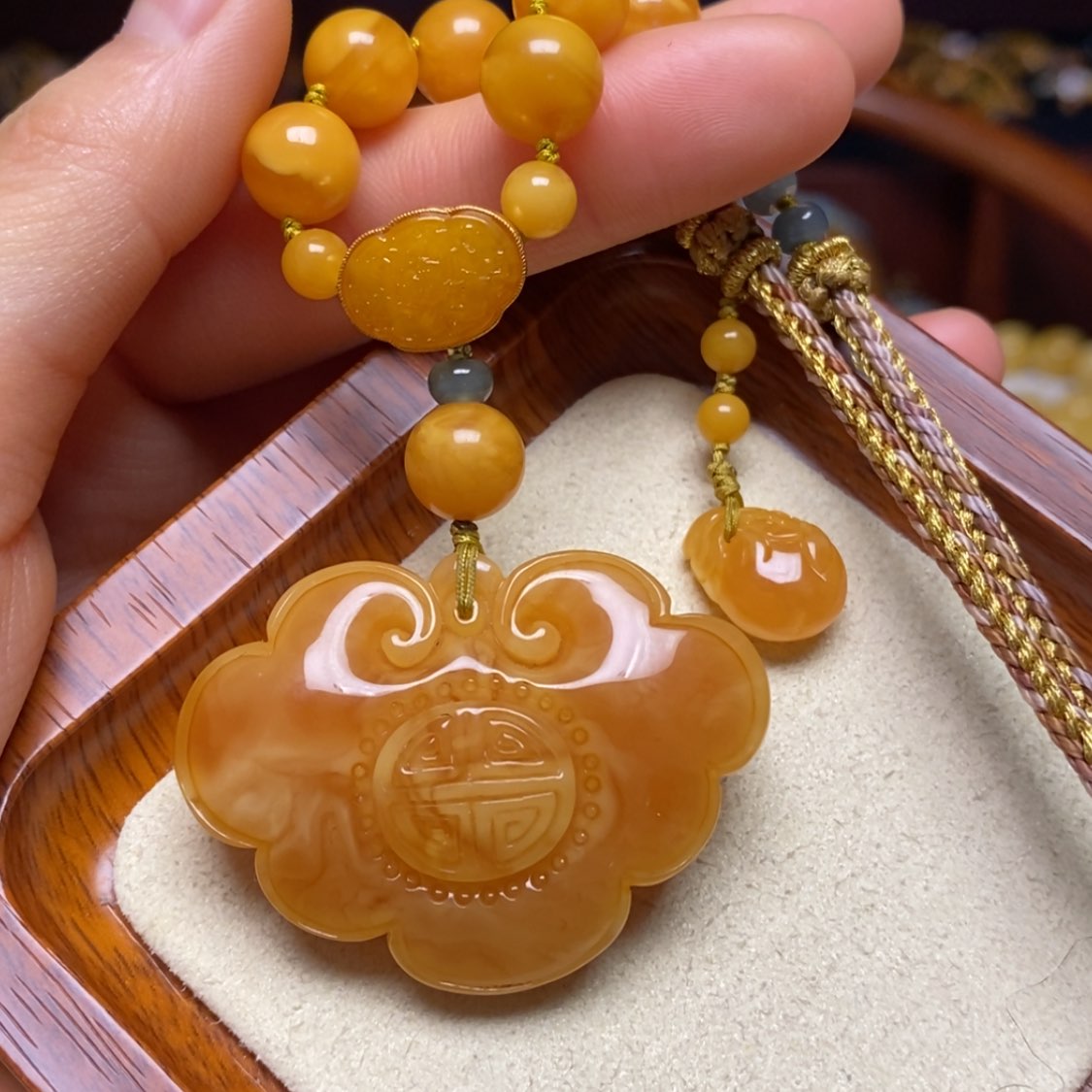 【闪购商品】蜜蜡颈饰未镶嵌项链