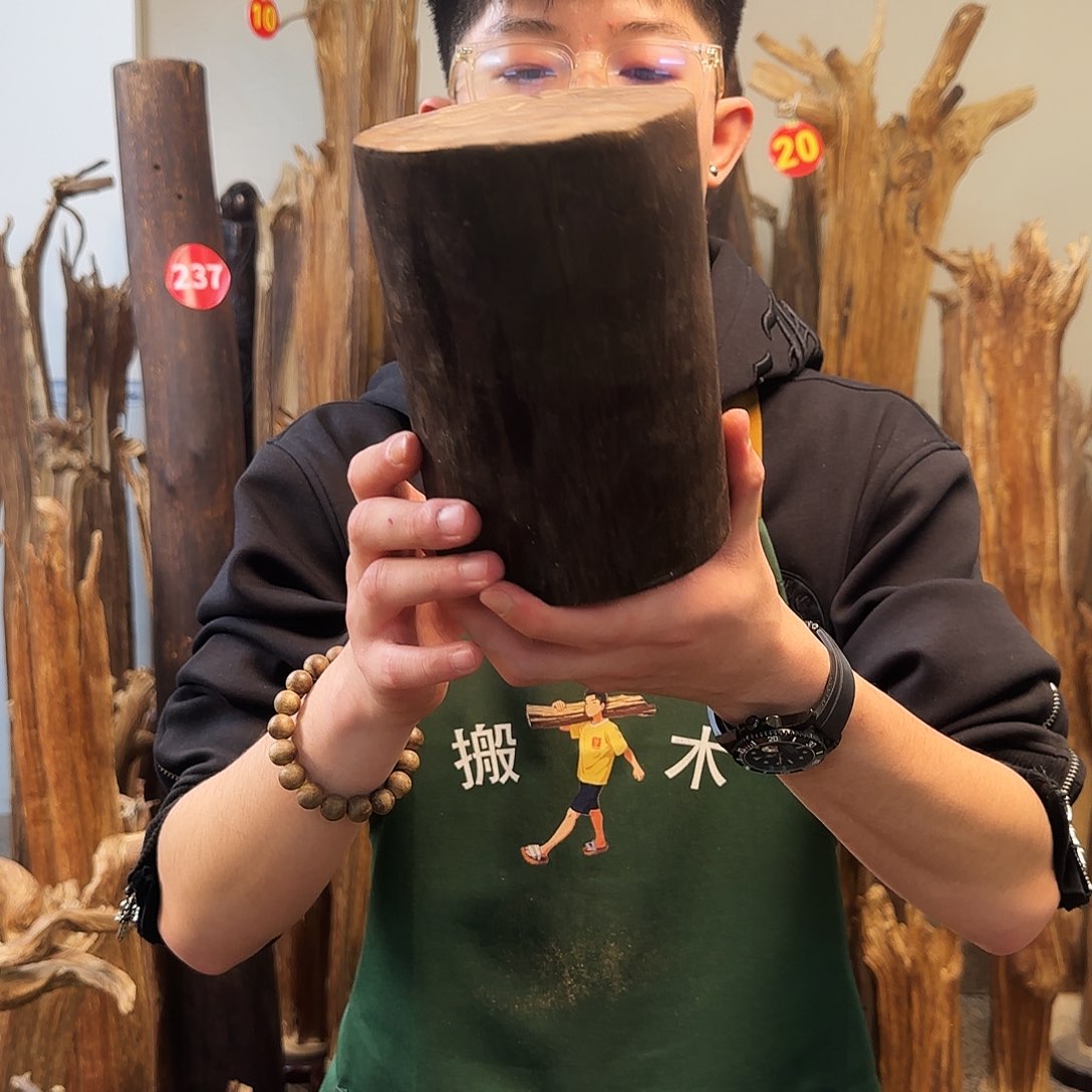 沉香木摆件天然沉香原木摆件➕底座