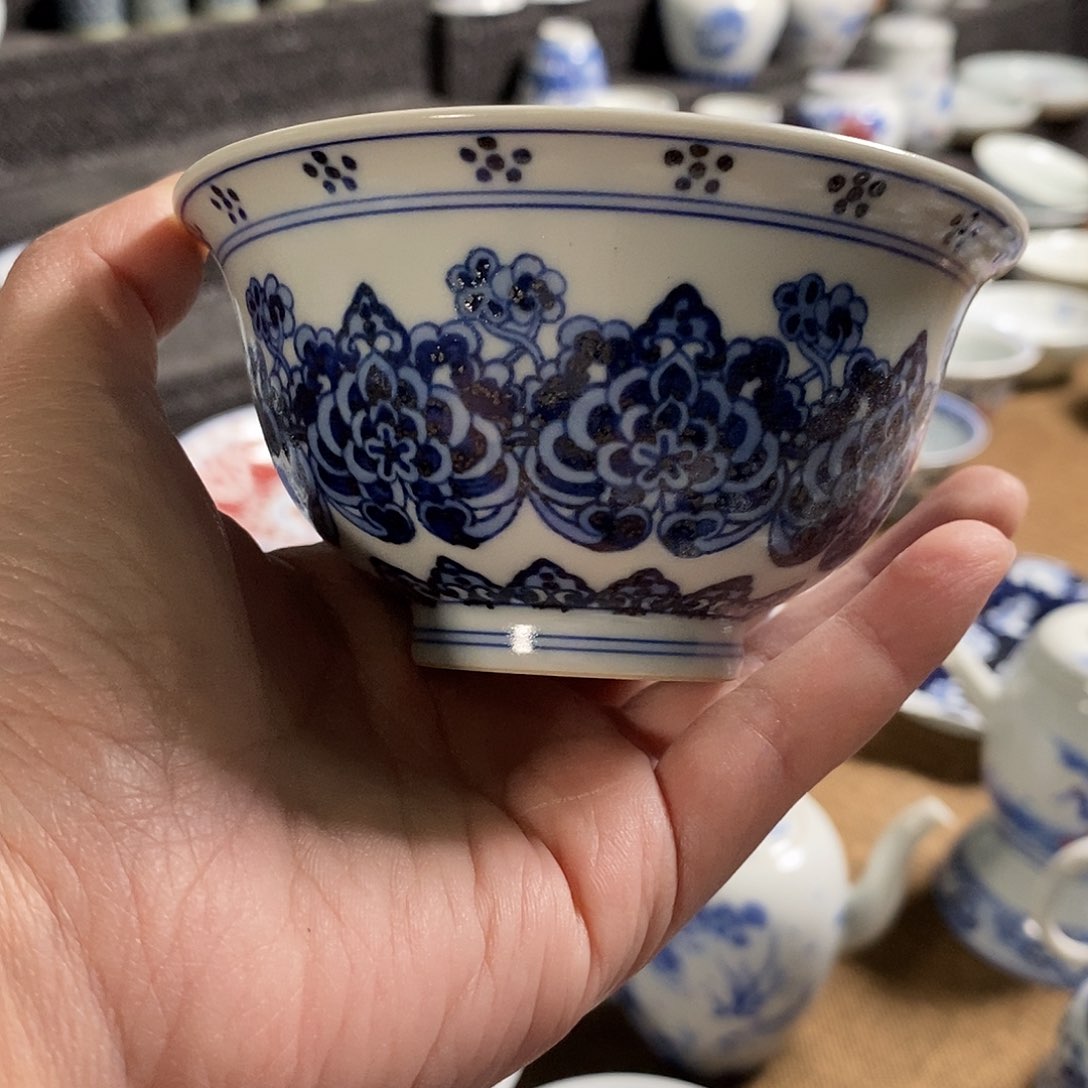 杯背*鬼景德高温还原陶瓷