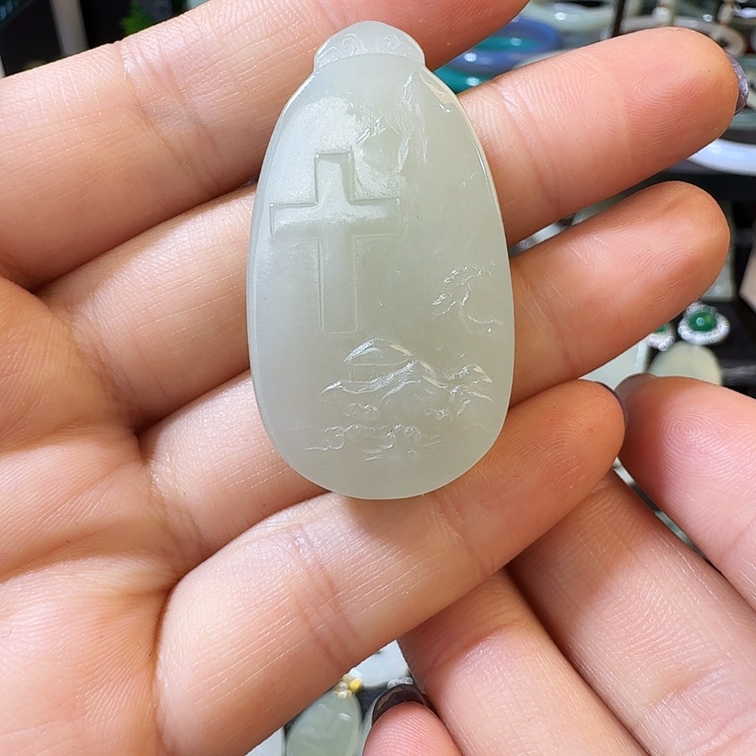 和田玉未镶嵌颈饰