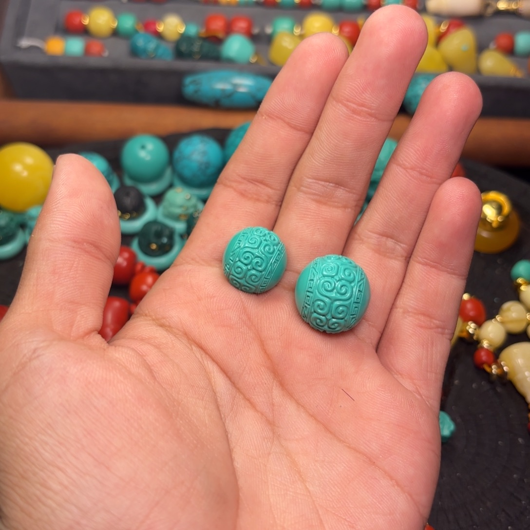 玛瑙/玉髓未镶嵌珠宝半成品16 18各两颗哈哈哈哈