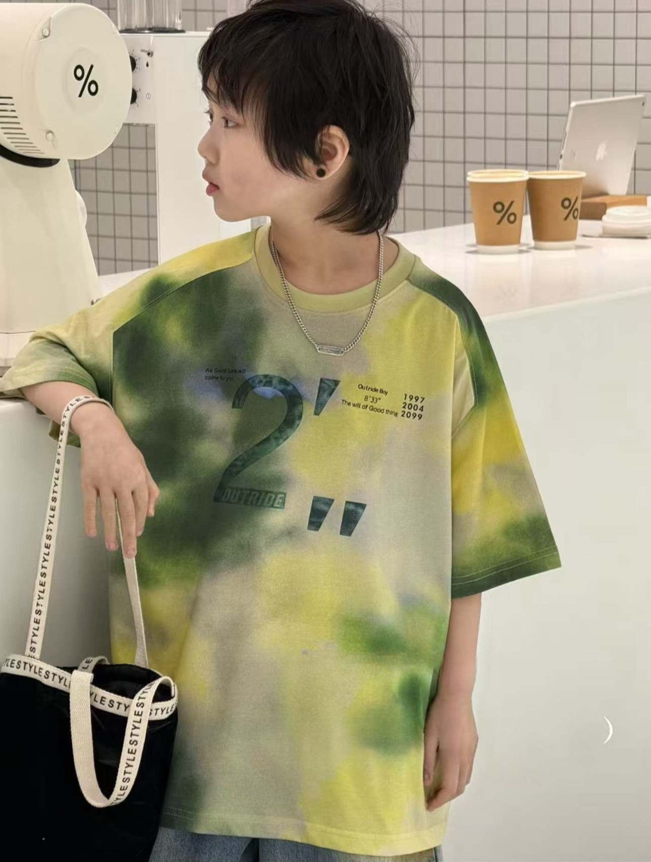 潮童夏季晕染休闲短袖61173