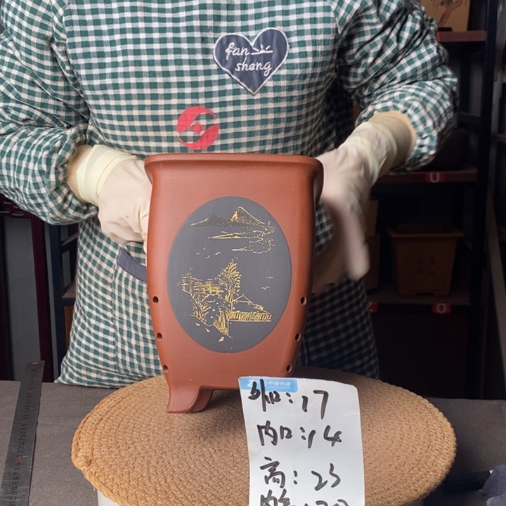 紫砂正品紫砂花盆一物一拍