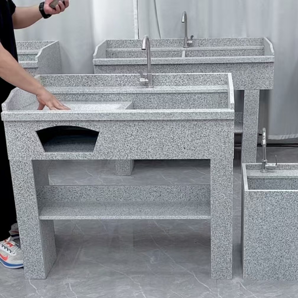 天然石材花岗岩大理石洗衣池阳台室外庭院搓衣板洗手台台盆