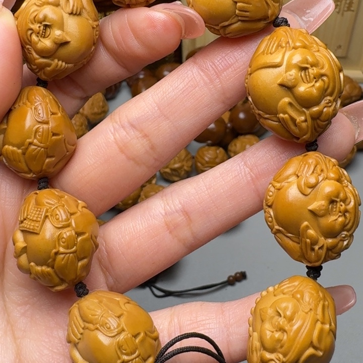 橄榄核手串/手链荷叶横财